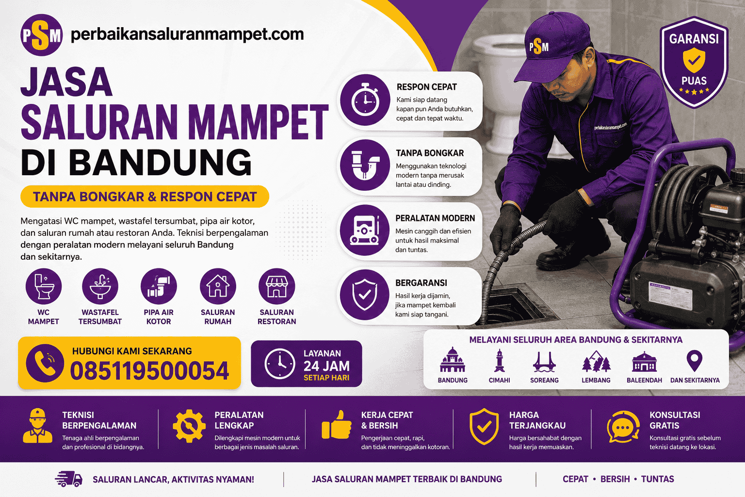 Jasa Saluran Mampet Bandung